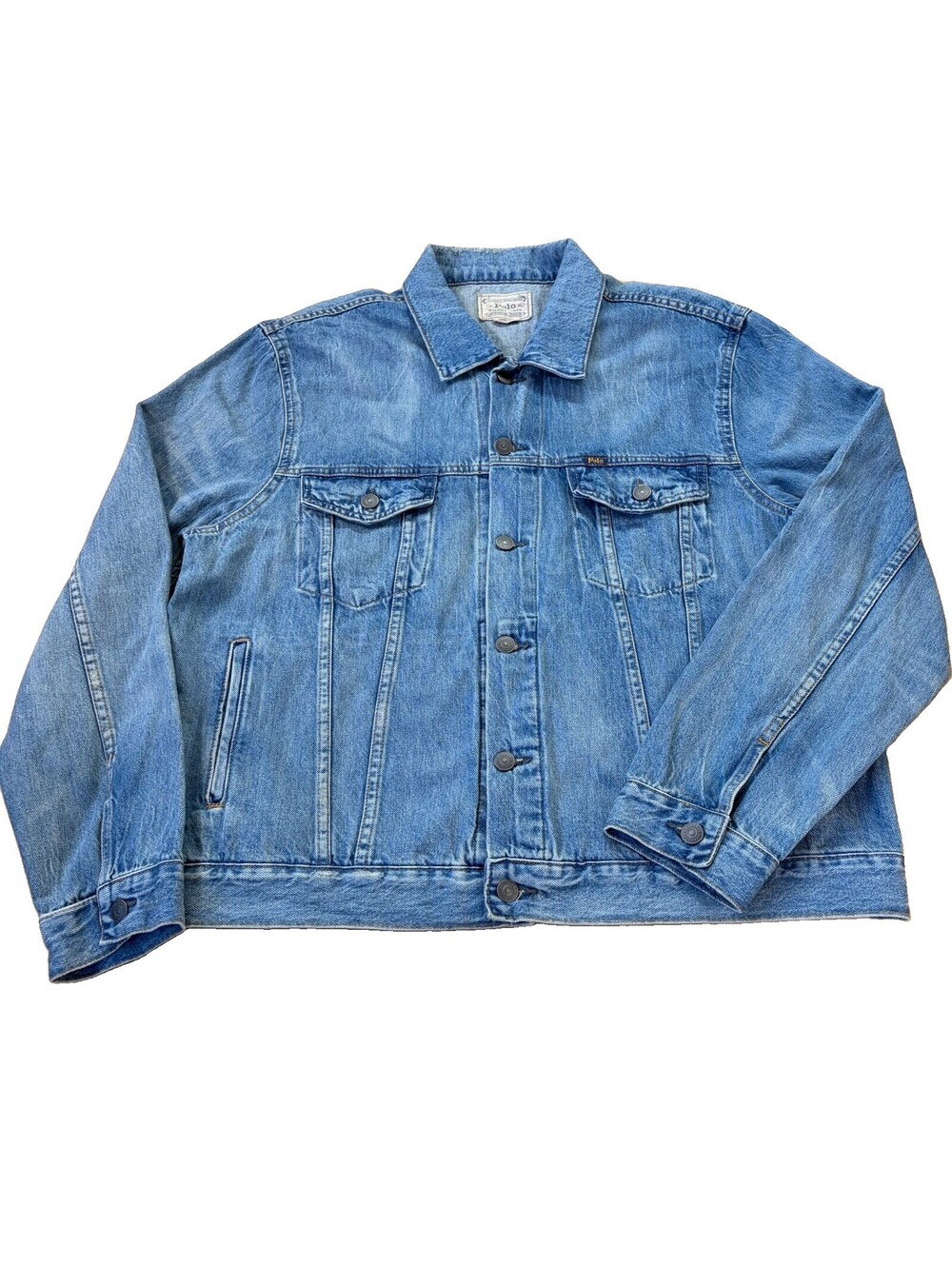 Polo Ralph Lauren Type 3 Trucker Jacket 2XL Light Wash Denim